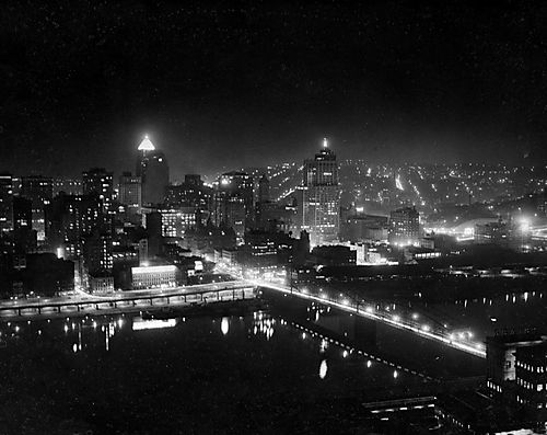 Downtown Pittsburgh at Night