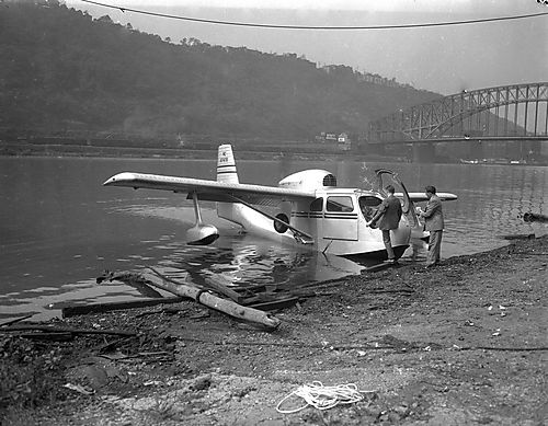 Seaplane on Monongahela Wharf