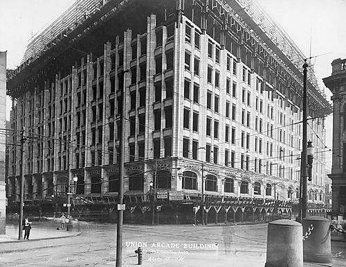 Union Arcade Construction- Outer Walls and Roof