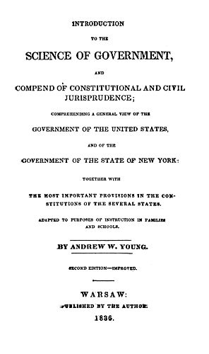 Introduction to the science of government, and compend of constitutional and civil jurisprudence