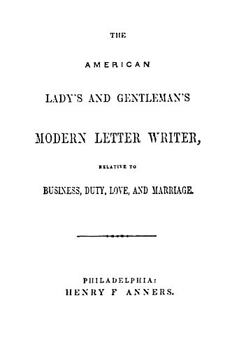 American letter-writer