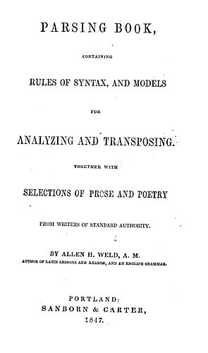 Parsing book