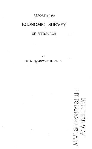 Report of the economic survey of Pittsburgh