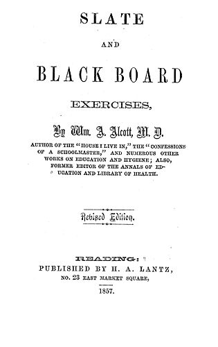 Slate and black board exercises