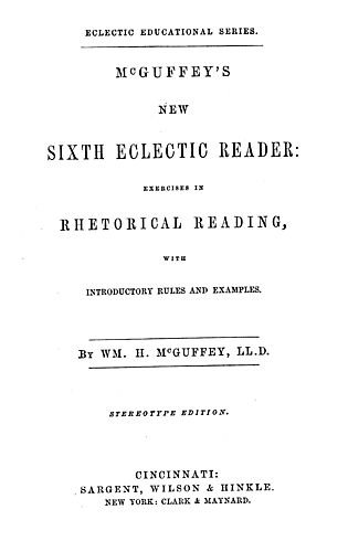 New sixth eclectic reader