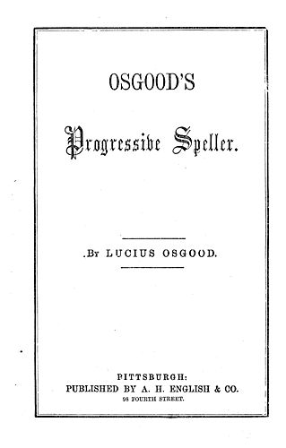 Progressive speller. 1856