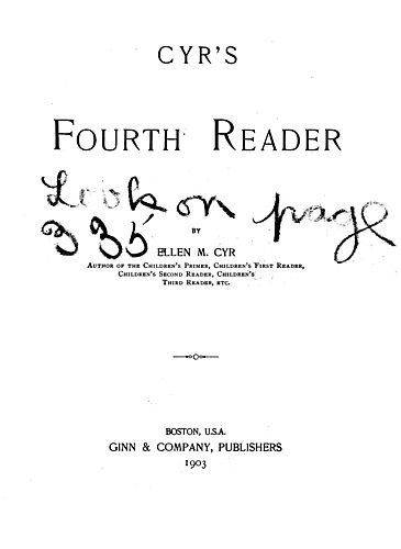 Fourth reader. 1899