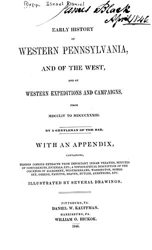 Early history of western Pennsylvania