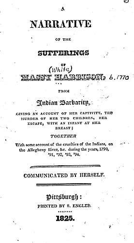narrative of the sufferings of Massy Harbison, from Indian barbarity