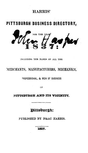 Pittsburgh business directory for the year 1837