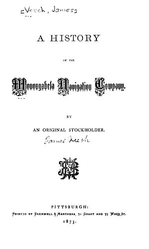 history of the Monongahela Navigation Company