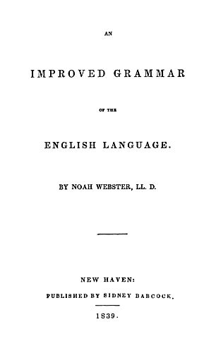 improved grammar of the English language