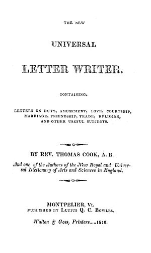 new universal letter writer