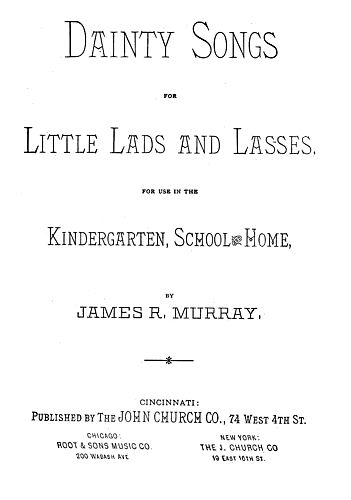 Dainty songs for little lads and lasses