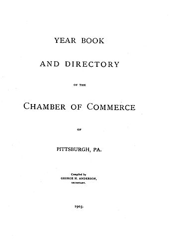 Year book and directory of the Chamber of Commerce of Pittsburgh, Pa
