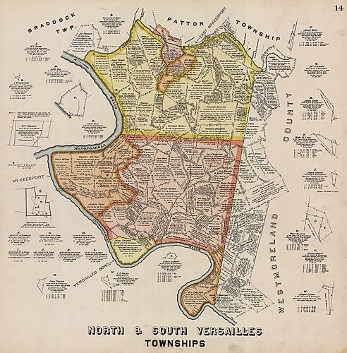 Plate no. 14 - North & South Versailles Townships