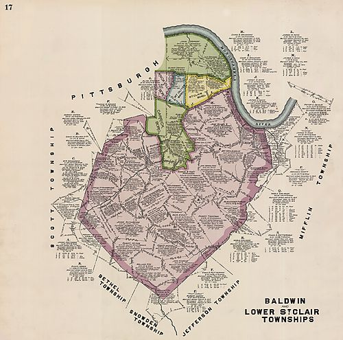 Plate no. 17 - Baldwin and Lower St. Clair Townships