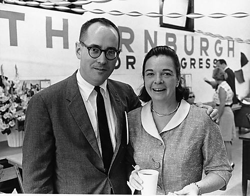 Thornburgh with Elsie Hillman, campaign supporter and friend