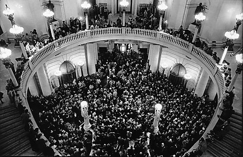 View from above the Inaugural Ball