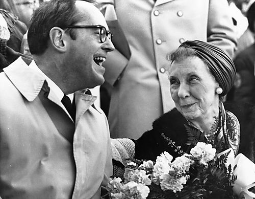 Governor-Elect Thornburgh and Mrs. Dwight (Mamie) Eisenhower at Historic Gettysburg Ceremony