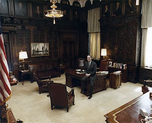 Governor Thornburgh in the Governor's Office