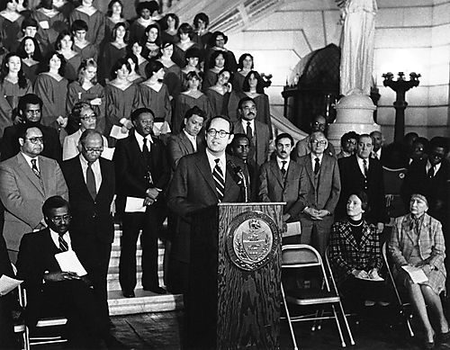 Thornburgh speaking at Martin Luther King Jr. Day event