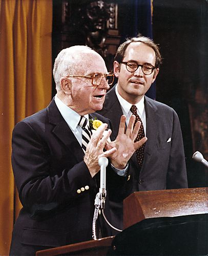 Michener speaking at Arts Award Ceremony and Governor Thornburgh