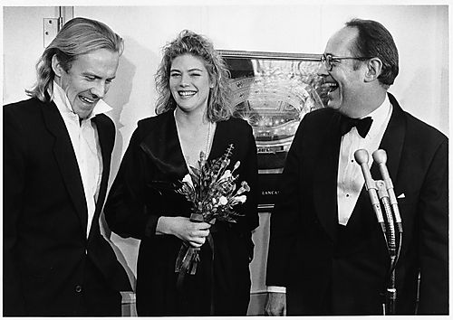 Thornburgh with Alexander Godunov and Kelly McGillis at the premier of "Witness"
