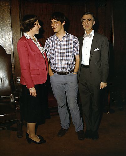 Ginny and Peter Thornburgh with Mr. Rogers