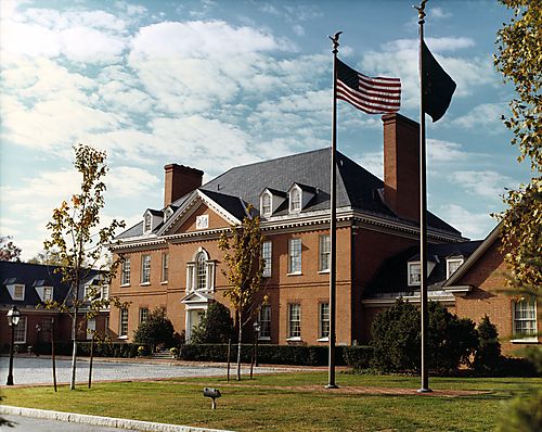 Front view of Governor's Home