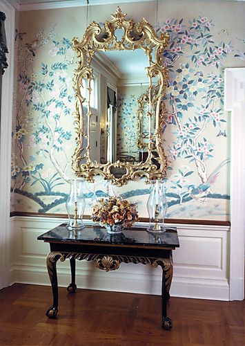 Carved and gilded mirrors made in England in 1765
