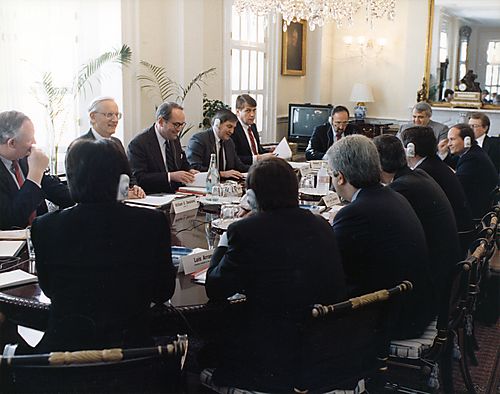Working luncheon for the Minister of the Interior of Spain at Blair House