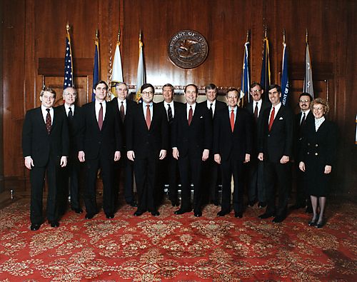 Attorney General Dick Thornburgh with his Assistant Attorneys General