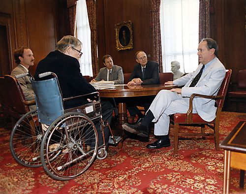 Justin Dart meeting with Thornburgh and others regarding the Americans with Disabilities Act (ADA)