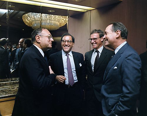 Thornburgh with Jay Waldman, and Robin Ross following Philadelphia Bar Association meeting