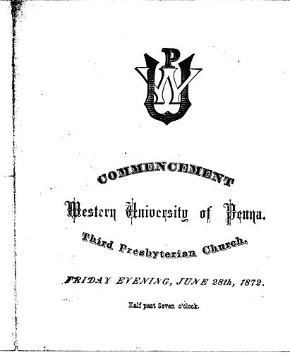 Commencement (Western University of Pennsylvania)