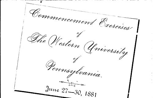 Commencement (Western University of Pennsylvania)