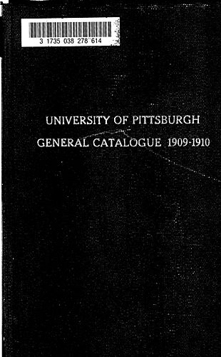 University of Pittsburgh annual catalog