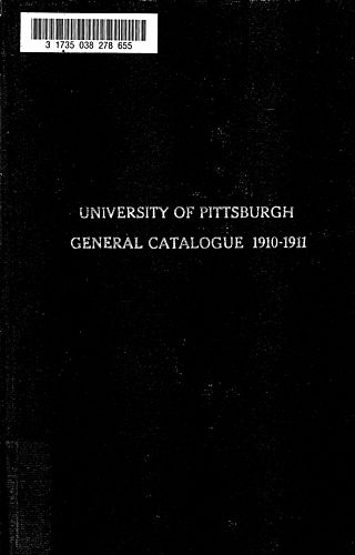 University of Pittsburgh annual catalog