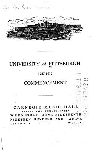 Commencement (University of Pittsburgh)