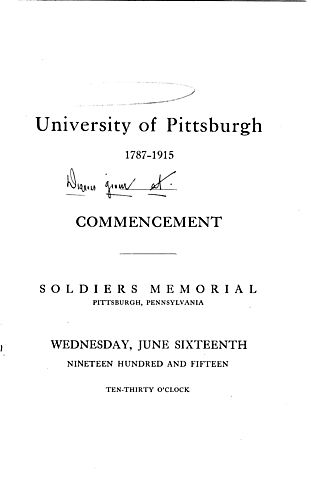 Commencement (University of Pittsburgh)