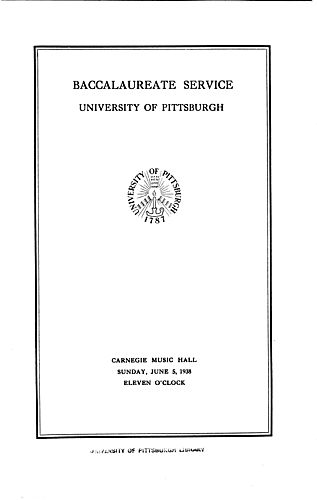 Commencement (University of Pittsburgh)