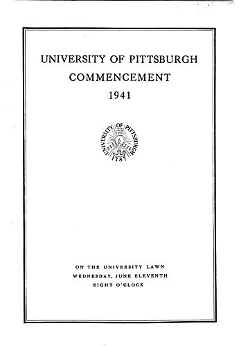 Commencement (University of Pittsburgh)