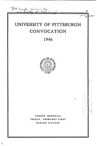 Commencement (University of Pittsburgh)