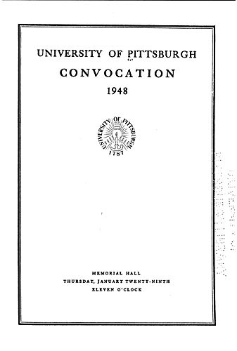 Commencement (University of Pittsburgh)