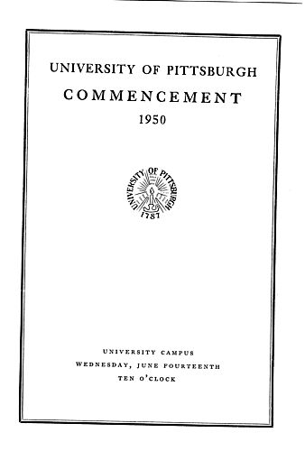 Commencement (University of Pittsburgh)