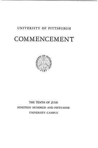 Commencement (University of Pittsburgh)