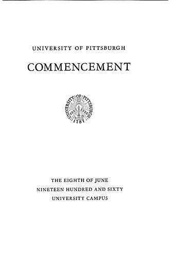 Commencement (University of Pittsburgh)