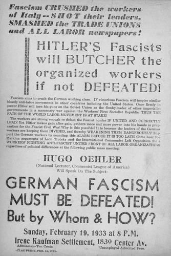 Hugo Oehler speech announcement