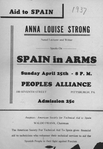 Spain in Arms lecture announcement